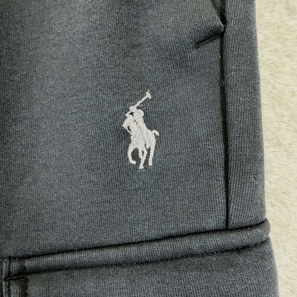 Polo Ralph Lauren Mens Black Double-Knit Cargo Jogger Pants XL Pony Logo